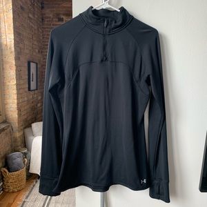 Under Armour 1/4 Zip Thumbholes Longsleeve - L